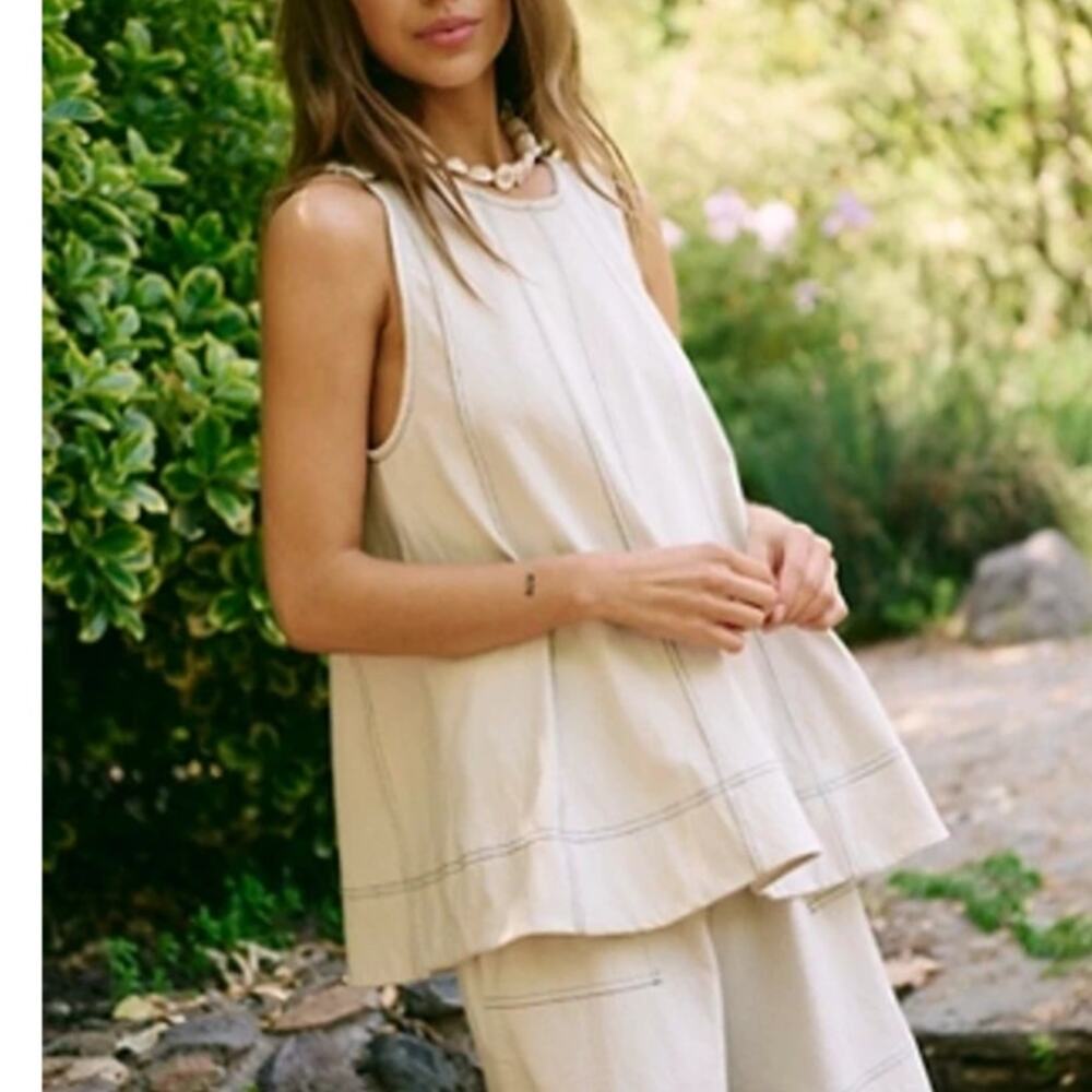 Free People Beach Women's Natural Strada Top from Strada Set
